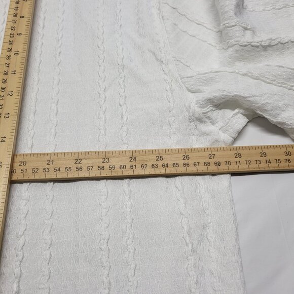 Nova Men T Shirt XXL Samuel Textured Boxy Short Sleeve White NWT - Picture 11 of 13